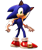 Size: 960x1133 | Tagged: safe, artist:finnakira, sonic the hedgehog, sonic the hedgehog (2006), 2014, 3d, looking at viewer, looking back, looking back at viewer, simple background, smile, smiling at viewer, solo, standing, transparent background