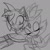 Size: 540x540 | Tagged: safe, artist:victoryrina, amy rose, blaze the cat, cat, hedgehog, 2021, amy x blaze, amy's halterneck dress, blaze's tailcoat, clothes, cute, dress, female, females only, lesbian, line art, looking at them, shipping, sketch, sleeping