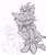 Size: 1709x2048 | Tagged: safe, artist:flixleoz, amy rose, blaze the cat, cat, hedgehog, 2023, amy x blaze, blaze's tailcoat, eyes closed, female, females only, hand on cheek, hugging, lesbian, shipping, simple background, sketch, white background