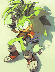 Size: 783x1024 | Tagged: safe, artist:edtropolis, manik the hedgehog