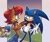 Size: 1260x1050 | Tagged: safe, artist:artsriszi, sally acorn, sonic the hedgehog, sally x sonic, shipping, straight