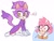 Size: 1600x1200 | Tagged: safe, artist:remimun, amy rose, blaze the cat, cat, hedgehog, 2023, amy x blaze, amy's halterneck dress, blaze's tailcoat, clothes, cute, dress, female, females only, heart, heart eyes, lesbian, shipping, wingding eyes