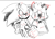 Size: 608x438 | Tagged: safe, artist:urunclesonic, barry the quokka, sonic the hedgehog, 2024, blushing, blushing ears, duo, gay, hand on hip, holding hands, looking at each other, monochrome, nonbinary, one fang, shipping, simple background, smile, sonarry, standing, t4t, top surgery scars, trans male, transgender, white background