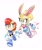 Size: 1629x1959 | Tagged: safe, artist:adam bryce thomas, bunnie rabbot, sally acorn, chipmunk, rabbit, duo, female