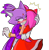 Size: 1237x1274 | Tagged: safe, artist:seanjuvera, amy rose, blaze the cat, cat, hedgehog, 2024, amy x blaze, amy's halterneck dress, blaze's tailcoat, blushing, clothes, cute, dress, female, females only, hugging, lesbian, looking at viewer, shipping
