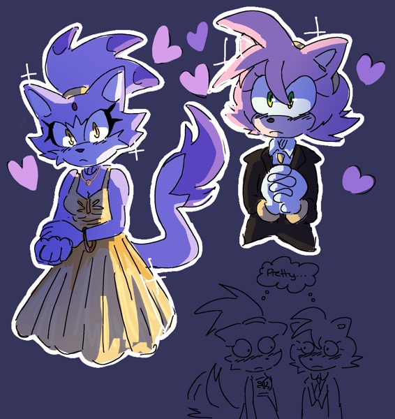 20948 - safe, artist:hydrappled, amy rose, blaze the cat, cat, hedgehog, 2024, amy x blaze, cute, dress, duo, english text, female, females only, hands together, hearts, lesbian, looking at each other, outline, 20948 - safe, artist:hydrappled, amy rose, blaze the cat, cat, hedgehog, 2024, amy x blaze, cute, dress, duo, english text, female, females only, hands together, hearts, lesbian, looking at each other, outline,
