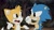 Size: 1920x1080 | Tagged: safe, artist:jarheadjawsdead, miles "tails" prower, sonic the hedgehog, cuphead, duo, style emulation