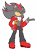 Size: 3600x5000 | Tagged: safe, artist:shad-kun, shadow the hedgehog, 2020, clenched teeth, clothes, hand in pocket, head tilt, hip hop outfit, jacket, lidded eyes, looking at viewer, pants, signature, simple background, solo, standing, transparent background