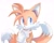 Size: 2048x1656 | Tagged: safe, artist:mary7ka55778, miles "tails" prower, fox, 2024, looking offscreen, male, mouth open, simple background, solo, white background