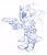 Size: 1252x1465 | Tagged: safe, artist:ls1389, sonic the hedgehog, sonic and the black knight, 2024, excalibur sonic, gun, holding something, line art, simple background, solo, standing, weapon, white background
