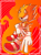 Size: 1407x1895 | Tagged: safe, artist:skyeyes6, sonic the hedgehog, abstract background, fleetway, fleetway super sonic, looking at viewer, signature, smile, solo, super form