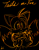 Size: 2048x2633 | Tagged: safe, artist:suzienightsky, miles "tails" prower, fox, 2024, bag, black background, blushing, character name, holding something, line art, mint candy, neon, signature, simple background, smile, solo, standing