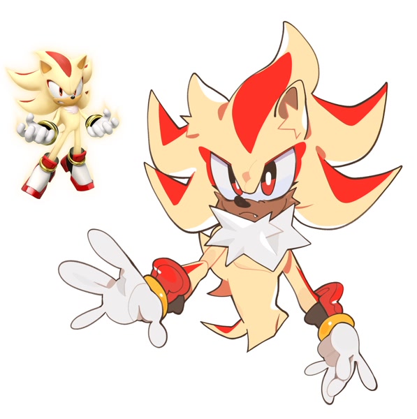 Super Shadow The Hedgehog Drawing