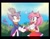 Size: 2048x1583 | Tagged: safe, artist:chonkypancake_, amy rose, blaze the cat, cat, hedgehog, 2024, alternate version, amy x blaze, amy's halterneck dress, blaze's tailcoat, blushing, clothes, cute, dress, female, females only, hands together, hearts, lesbian, looking at each other, mouth open, shipping