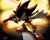 Size: 1600x1293 | Tagged: safe, artist:calebharris496, shadow the hedgehog, hedgehog, 2024, abstract background, arms out, backlighting, bazooka, clenched teeth, explosion, frown, holding something, looking offscreen, male, reaching towards the viewer, redraw, shadow the hedgehog (video game), solo, standing, weapon