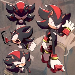 Size: 1000x1000 | Tagged: safe, artist:wildblur, shadow the hedgehog