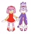 Size: 724x800 | Tagged: safe, artist:infinyxworlds, amy rose, blaze the cat, cat, hedgehog, 2024, amy x blaze, amy's halterneck dress, blaze's tailcoat, blushing, clothes, cute, dress, female, females only, holding hands, lesbian, looking at viewer, shipping, smile