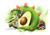 Size: 1772x1240 | Tagged: safe, artist:finikart, vector the crocodile, crocodile, avocado, male