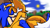 Size: 1920x1080 | Tagged: safe, artist:tankash, miles "tails" prower, sonic the hedgehog, fox, hedgehog, green hill zone, 2023, blushing, duo, eyes closed, gay, gloves off, heart, holding each other, loop, male, orange brown checkerboard, shipping, sleeping, sonic x tails