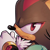 Size: 300x300 | Tagged: safe, editor:editingwonderland, shadow the hedgehog, chaos emerald, edit, icon, simple background, solo, transparent background, transparent edit