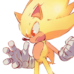 Size: 300x300 | Tagged: safe, editor:editingwonderland, sonic the hedgehog, super sonic, edit, icon, simple background, solo, super form, transparent background