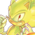 Size: 300x300 | Tagged: safe, editor:editingwonderland, sonic the hedgehog, super sonic, edit, icon, simple background, solo, super form, transparent background, transparent edit