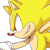 Size: 300x300 | Tagged: safe, editor:editingwonderland, sonic the hedgehog, super sonic, edit, icon, simple background, solo, super form, transparent background, transparent edit