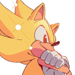 Size: 300x300 | Tagged: safe, editor:editingwonderland, sonic the hedgehog, super sonic, edit, icon, simple background, solo, super form, transparent background