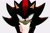 Size: 1908x1254 | Tagged: safe, artist:zeepgalae, shadow the hedgehog, human, 2024, clenched teeth, grey background, hand, looking at viewer, offscreen character, pov, simple background, solo focus, sweatdrop