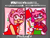 Size: 1024x768 | Tagged: safe, artist:montcraftrose, amy rose, hedgehog, alternate outfit, bisexual, dress, fanart challenge, fishnets, hammer, piko piko hammer, trans female, transgender