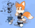 Size: 1791x1431 | Tagged: safe, artist:a5tros, miles "tails" prower, sonic the hedgehog, black shoes, branded clothes, clothes, cute, duo, english text, headphones, listening to music, looking at them, looking at viewer, music, musical note, nin, question mark, shirt, smile, solo focus, standing, tailabetes