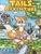 Size: 2477x3239 | Tagged: safe, artist:dragonquesthero, miles "tails" prower, fox, 2008, abstract background, bomb, classic tails, clouds, daytime, flying, grass, holding something, kukku, log, mouth open, outdoors, river, rock, sega logo, standing, tails adventure, traditional media, tree, water