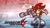 Size: 2560x1440 | Tagged: safe, artist:skcollabs, shadow the hedgehog, 2020, abstract background, bazooka, holding something, looking at viewer, pixel art, redraw, remake, shadow the hedgehog (video game), solo, sonic advance style, sprite, style emulation