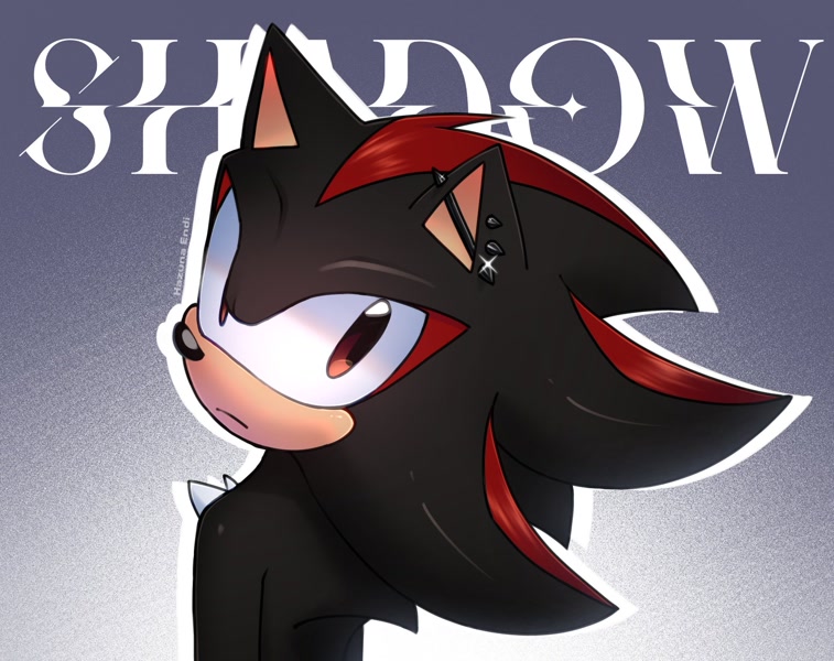21972 - safe, artist:kazuna_endi, shadow the hedgehog, 2024