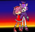 Size: 677x623 | Tagged: safe, artist:tikal1606, amy rose, blaze the cat, cat, hedgehog, 2010, amy x blaze, amy's halterneck dress, blaze's tailcoat, blushing, clothes, cute, dress, eyes closed, female, females only, hands behind back, lesbian, mouth open, shipping