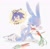 Size: 921x901 | Tagged: suggestive, artist:sxsxsimi, feels the rabbit, hedgehog, rabbit, 2023, all fours, blushing, carrot, feels x terios, food, food play, gay, lidded eyes, male, question mark, saliva, shipping, simple background, suggestive eating, terios the hedgehog, vegetable, white background