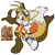 Size: 2048x2048 | Tagged: safe, miles "tails" prower, 2024, anonymous artist, blue shoes, concept outfit, looking at viewer, reference inset, simple background, smile, solo, sonic riders, trans female, trans girl tails, transgender, transparent background