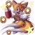 Size: 2048x2048 | Tagged: safe, artist:wahl_art1997, miles "tails" prower, fox, 2024, classic tails, kicking, looking at viewer, male, mid-air, mouth open, open smile, ring, simple background, smile, smiling at viewer, solo, star (symbol), white background, wink, winking at viewer