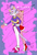 Size: 1024x1486 | Tagged: safe, artist:gothicsoulizzy, amy rose, blaze the cat, cat, hedgehog, 2014, amy x blaze, amy's halterneck dress, blaze's tailcoat, blushing, cute, dress, eyes closed, female, females only, fire, flame, hugging from behind, lesbian, shipping