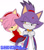 Size: 1024x1152 | Tagged: safe, artist:impulsive-doodles, amy rose, blaze the cat, cat, hedgehog, 2017, amy x blaze, amy's halterneck dress, arms folded, blaze's tailcoat, blushing, clothes, cute, dress, eyes closed, female, females only, hands behind back, lesbian, shipping, smile