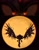 Size: 1583x2048 | Tagged: safe, artist:itz_s0nix, shadow the hedgehog, sonic x shadow generations, 2024, close-up, doom shadow, flying, glowing eyes, nighttime, outdoors, solo, wings