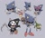 Size: 841x703 | Tagged: safe, artist:pita_b882, chocola (chao), froggy, metal sonic, wisp, chao, hedgehog, 2024, bow, chaos emerald, grey background, grim reaper, hair bow, halloween outfit, holding something, robot, scythe, simple background, trio