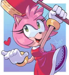 Size: 933x1011 | Tagged: safe, artist:angiethecat, amy rose, solo