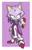 Size: 2659x4096 | Tagged: safe, artist:thenovika, blaze the cat, female, fist, front view, looking offscreen, smile, solo, standing