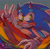 Size: 2000x1960 | Tagged: dead source, safe, artist:gr-cup, sonic the hedgehog, 2022, cheek fluff, gay pride, heart, looking at viewer, pride, pride flag, pride flag background, signature, smile, solo, trans pride, v sign, watermark