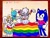 Size: 2048x1536 | Tagged: safe, artist:rainbowdaydream13, cheese (chao), cream the rabbit, sonic the hedgehog, tangle the lemur, chao, hedgehog, lemur, rabbit, 2023, bi sonic, bisexual, bisexual pride, clothes, dress, english text, flag, gay pride, group, holding something, lesbian, lesbian pride, lesbian tangle, neutral chao, pansexual, pansexual pride, pride, pride clothes, pride flag, rainbow flag, shirt, signature, smile, standing, tail hold, traditional media
