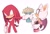 Size: 1566x1052 | Tagged: safe, artist:toonsite, knuckles the echidna, rouge the bat, daisy (flower), flower bouquet, knuxouge, shipping, straight