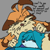 Size: 1000x1000 | Tagged: safe, artist:yu-melon, kit the fennec, miles "tails" prower, 2024, :<, cute, duo, english text, eyes closed, floppy ears, fluffy, gay, grey background, kit x tails, kitabetes, older, shipping, simple background, sleeping, smile, tailabetes, winter coat