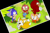 Size: 2048x1365 | Tagged: safe, artist:barsikscorner, amy rose, cheese (chao), cream the rabbit, knuckles the echidna, miles "tails" prower, sonic the hedgehog, chao, 2024, from above, group, looking up, mouth open, neutral chao, open smile, redraw, simple background, smile, sonic advance 3, standing, thumbs up, transparent background, waving, wink