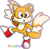 Size: 946x923 | Tagged: safe, artist:pimppasta, miles "tails" prower, fox, arms out, classic tails, cute, looking offscreen, male, outline, signature, simple background, solo, standing on one leg, transparent background